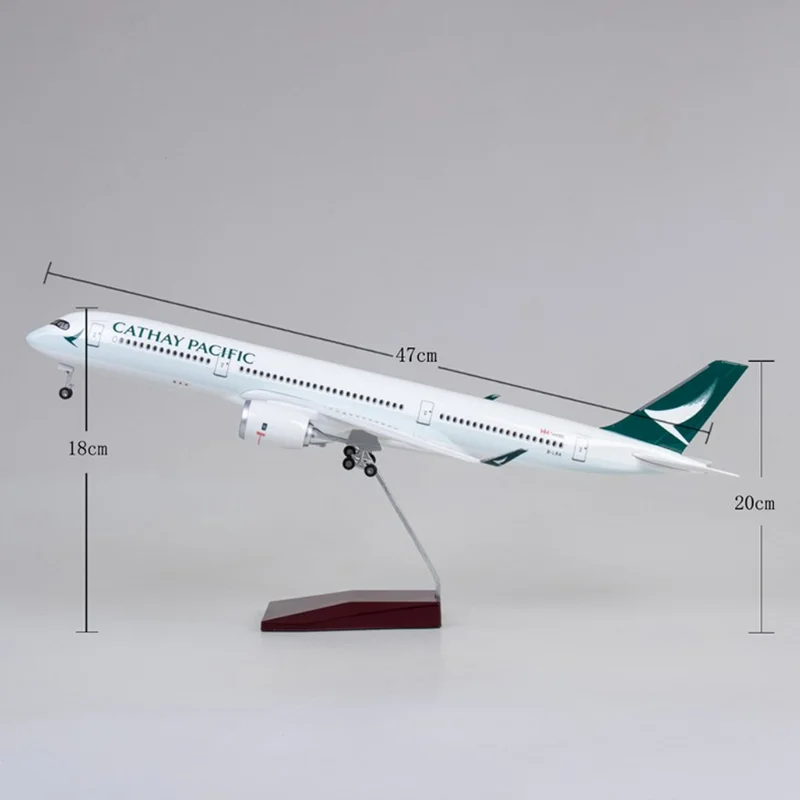 Самолёт A350 B747 47 см масштаб 1/142 модель авиакомпании Cathay Pacific светильник кие