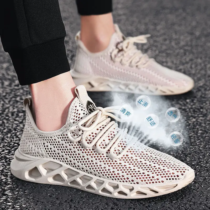 

Men's shoes 2022 new summer breathable thin section Korean mesh casual sports shoes men's mesh shoes shoes man