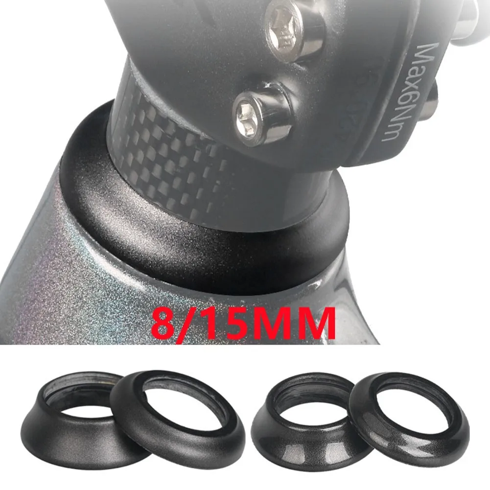 

1-1/8\" Carbon Fiber Bicycle Headset Spacer Cycling Steerer Tube Conical Washers Adjustment 28.6mm Headset Spacers 8/15MM