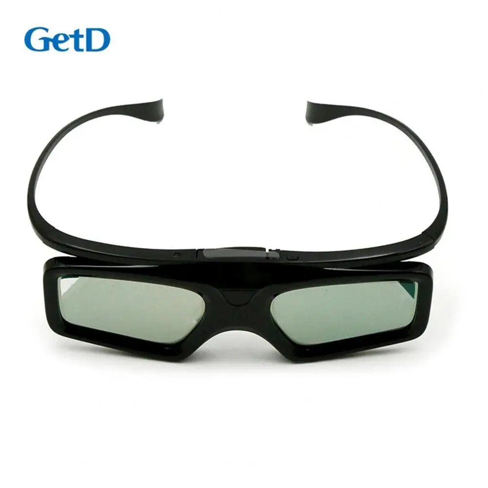 Бесплатная Доставка! 3D DLP проектор ТВ алюминиевые активные затворы очки с зажимом