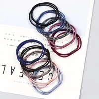 5pcslot fashion women girls rubber bands ponytail holder three layer elastic hairbands simple solid hair accessories scrunchie