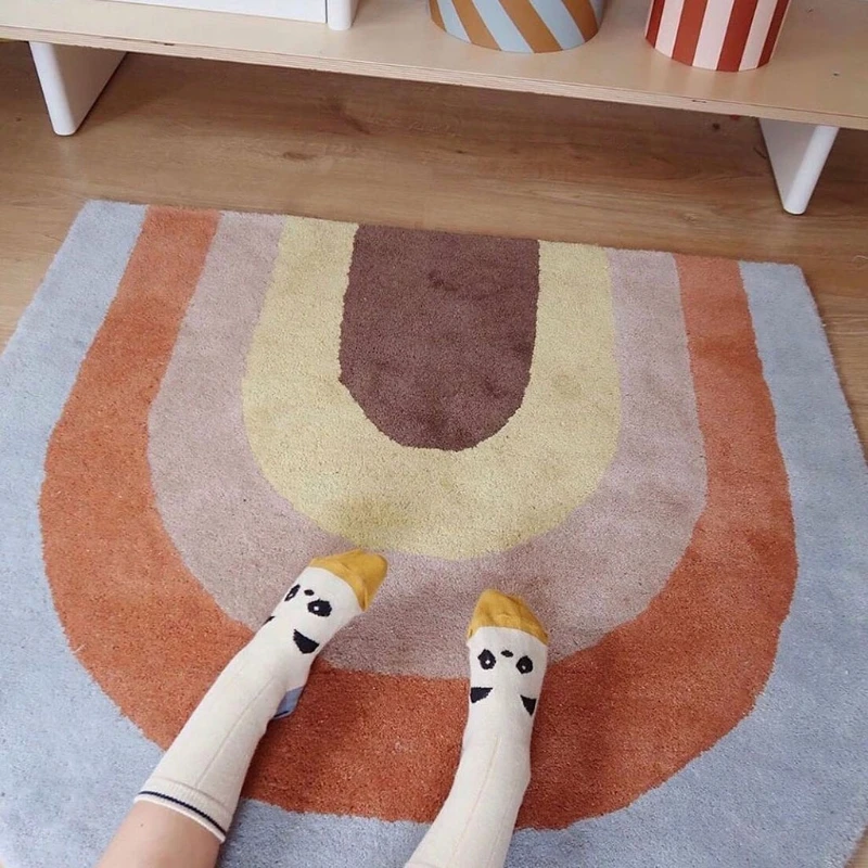 

Baby Play Mat Crawling Carpet Kids Room Floor Rug Rainbow Game Pad Playmat Children Bedroom Nursery Decoration
