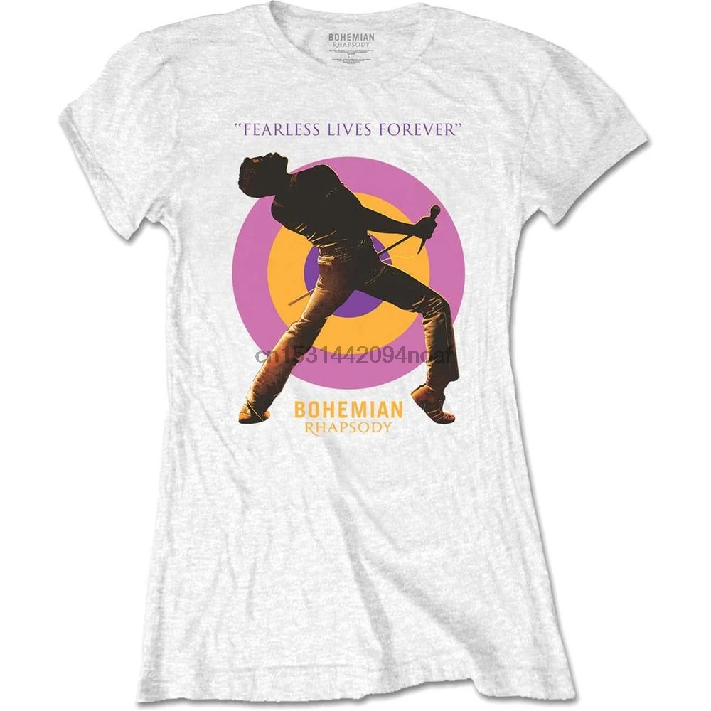 Дамская королева Freddie Mercury Stage Pose Официальная футболка женская для