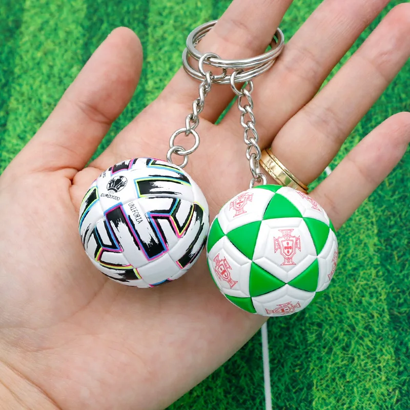 

Simulation Mini Pu Football Key Ring Pendant Official Ball Souvenir Activity Gift Creative Gift Hanging Ornaments