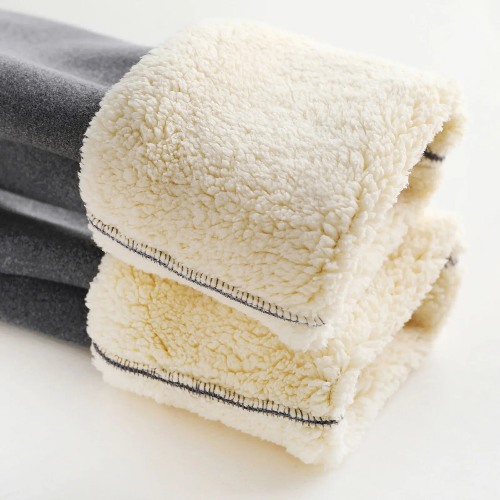 

Warm Women Thick Cashmere Wool Leggings Windproof and Cold Lasting Warmth Pants Skinny Thick Velvet Fleece Leggins Trousers