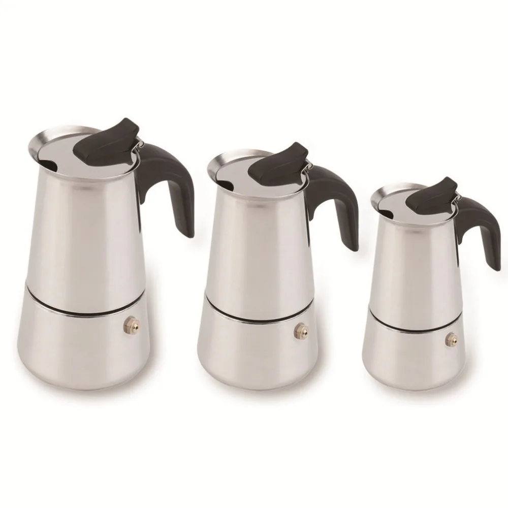 

2/4/6 cups Moka coffee kettle maker/moka pot,Espresso kettles coffee makers pot stainless steel moka coffee machine