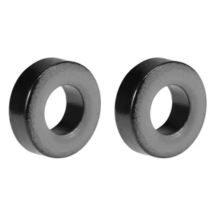 2pcs 9.2 x 18 x 6.5mm Ferrite Ring Iron Powder Toroid Cores Black Gray Inductor Ferrite Rings for Power Transformers Inductors
