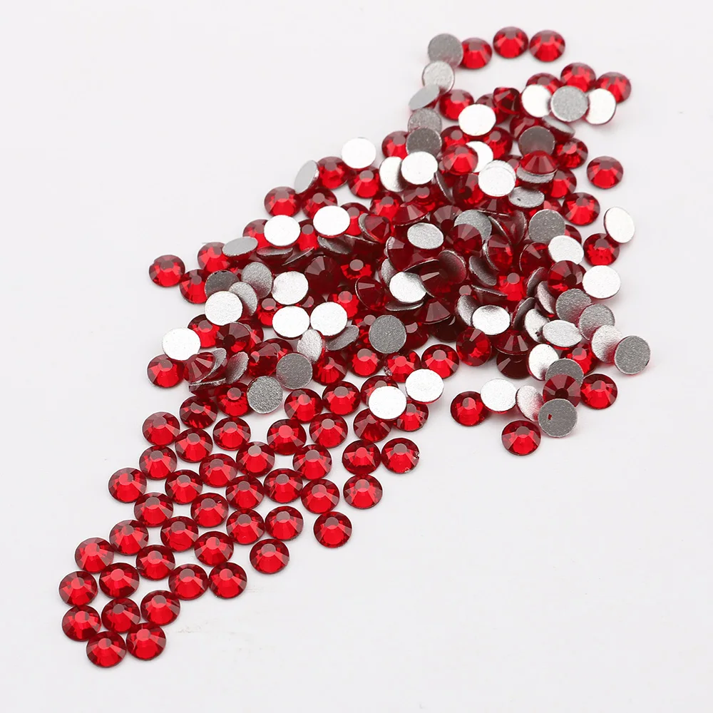 Dark Red Non Hot Fix Stone SS3-SS34 Crystal Flatback Rhinestones Hotfix Stones For Nail Art Decoration Part | Дом и сад