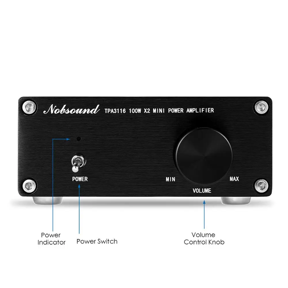 Douk аудио 200 Вт мини HiFi TPA3116D2 цифровой усилитель мощности двухканальный стерео музыкальный домашний аудио усилитель