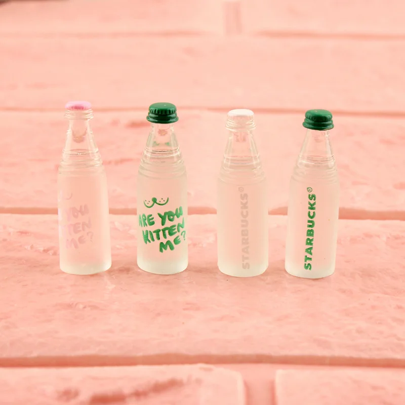 5 шт. кукольный домик с надписью бутылки минеральной воды Миниатюрная игрушка