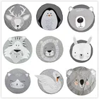 Коврик для ползания в мультяшном стиле для новорожденных, игровой коврик в скандинавском стиле, сумка для хранения игрушек для младенцев, декор для комнаты, светящаяся Подушка, реквизит