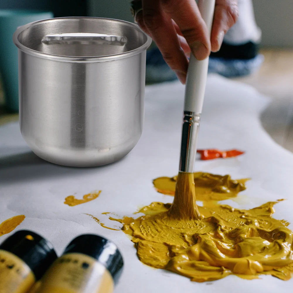 

1PC Painting Brush Washing Bucket Compact Lightweight Paint Brush Washer