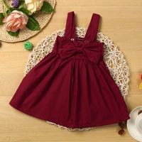childrens dress for baby girl cotton dresses bow summer child baby girl clothing harness princess dress