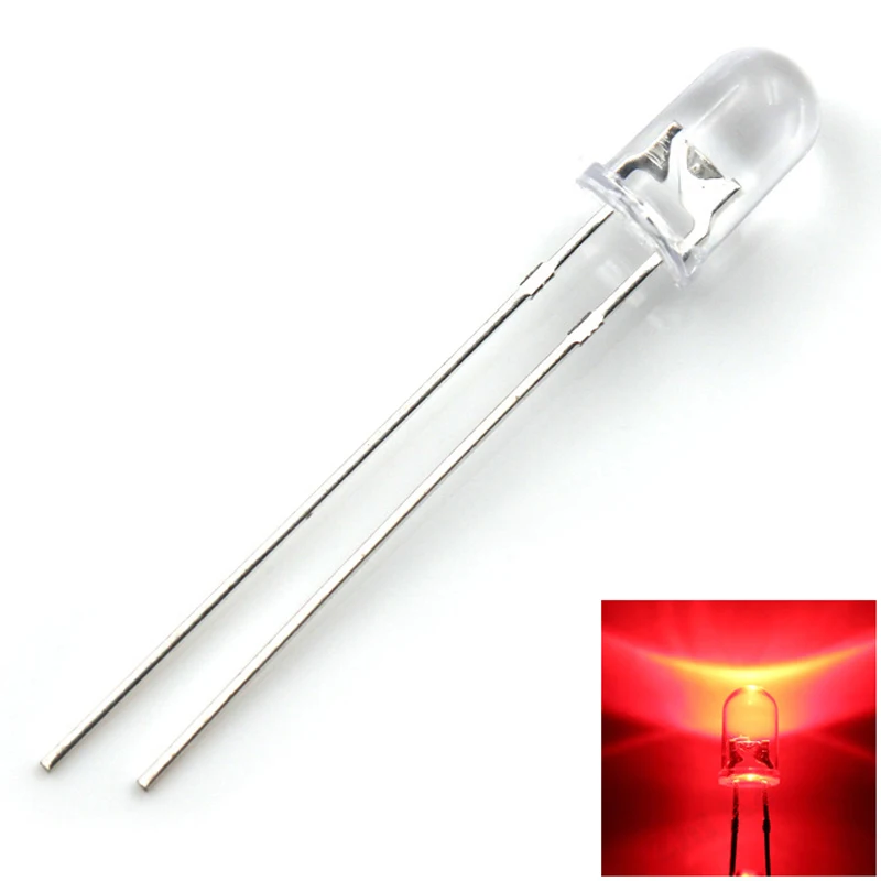 50 шт./лот прозрачные круглые 5 мм суперъяркие водные зеленые красные белые желтые