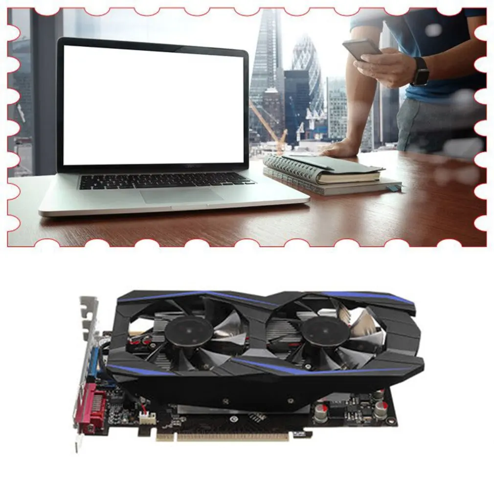 Gaming Video Graphics Card For Desktop 1G DDR5 128 Bit HDMI & VGA DVI Port Support 2048*1024 Resolution | Компьютеры и офис