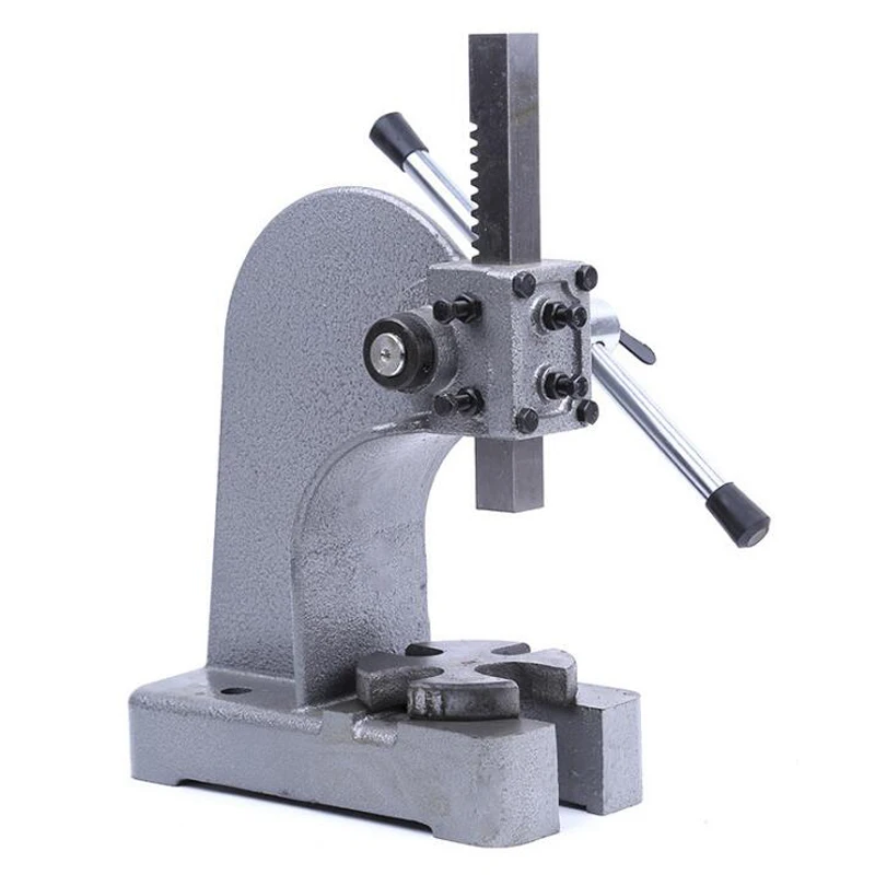 1Ton Hand Press Machine 10Kn Manual Presses Machine Mini Industrial Bearing Machinery Tools Metal Arbor Press Tool