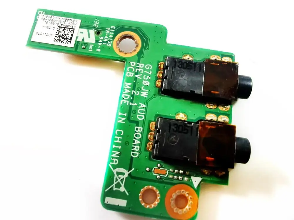 Оригинальная аудиоплата для ASUS G750JW авторская плата REV 2 1 протестированная