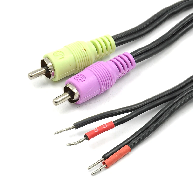 Подержанный задний левый и правый кабель для динамика провод RCA на