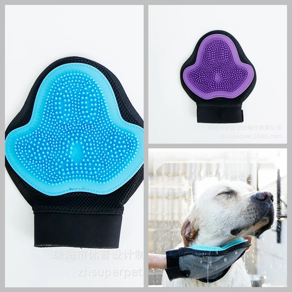 

Pet Dog Cleaning Massage Glove For Animal Cat Grooming Glove For Cats Wool Glove Pet Hair Deshedding Brush Comb Glove