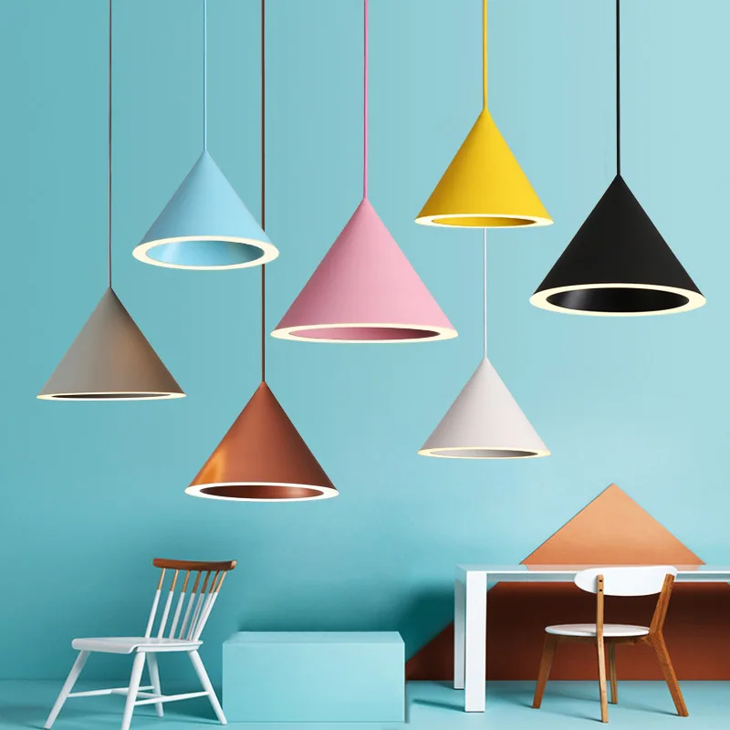 Светодиодная люстра с ореолом индивидуальный Скандинавский дизайн Подвесная