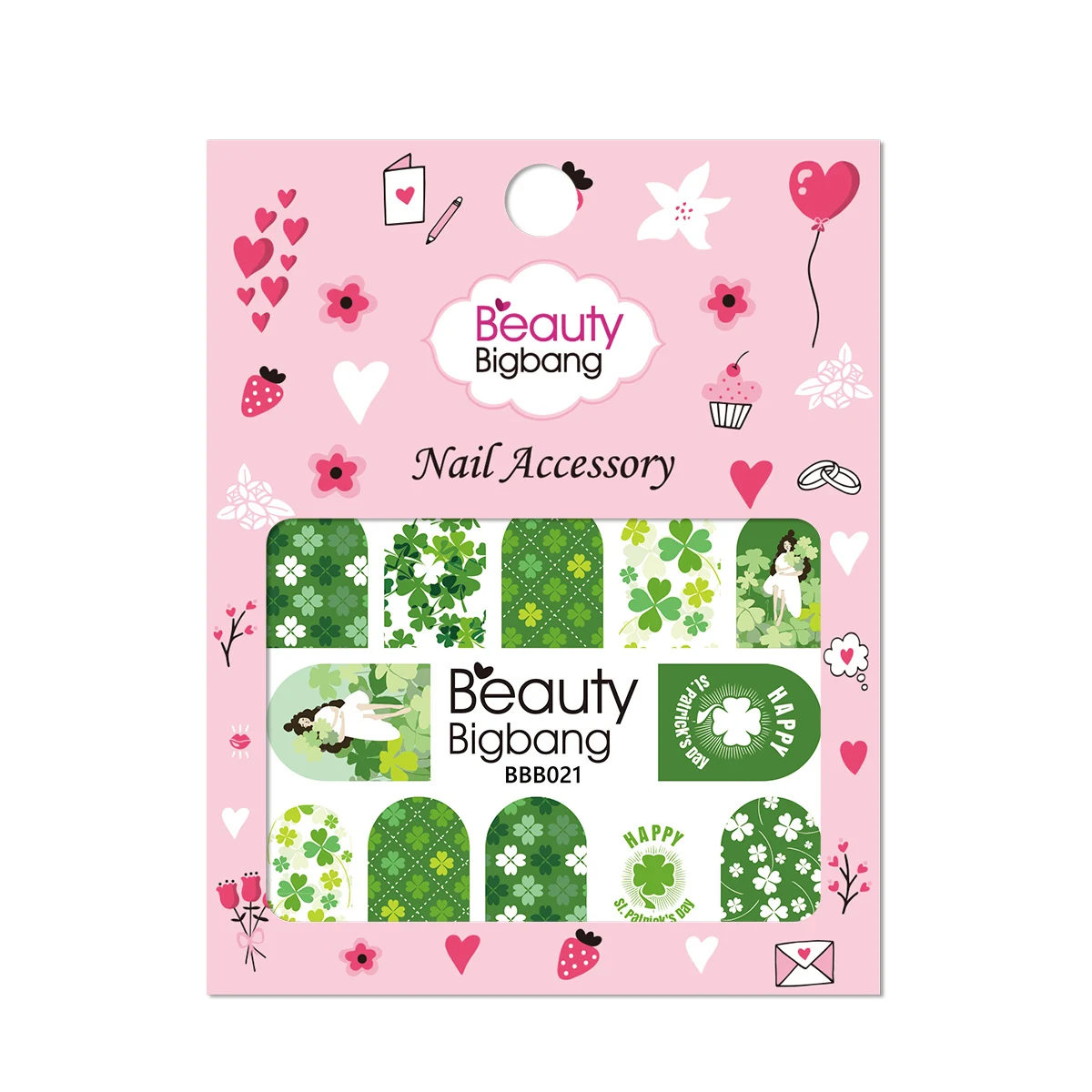 BeautyBigBang 1 лист наклейка на ногти водная слайдер украшение Пасхальный Кролик Дизайн Маникюр передача DIY наклейки BBB022