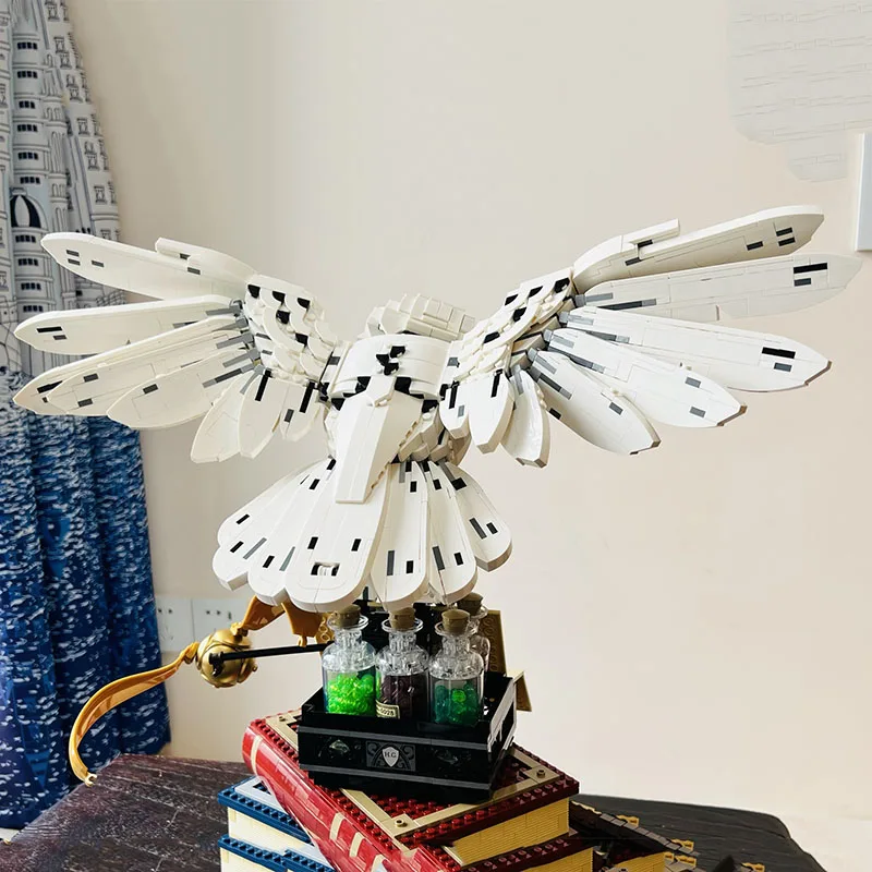 

Stock Magic Movie Compatible 76391 Delivery Owl Model Bricks MOC Creative Bird Building Blocks Toys for Kids Christmas Gifts