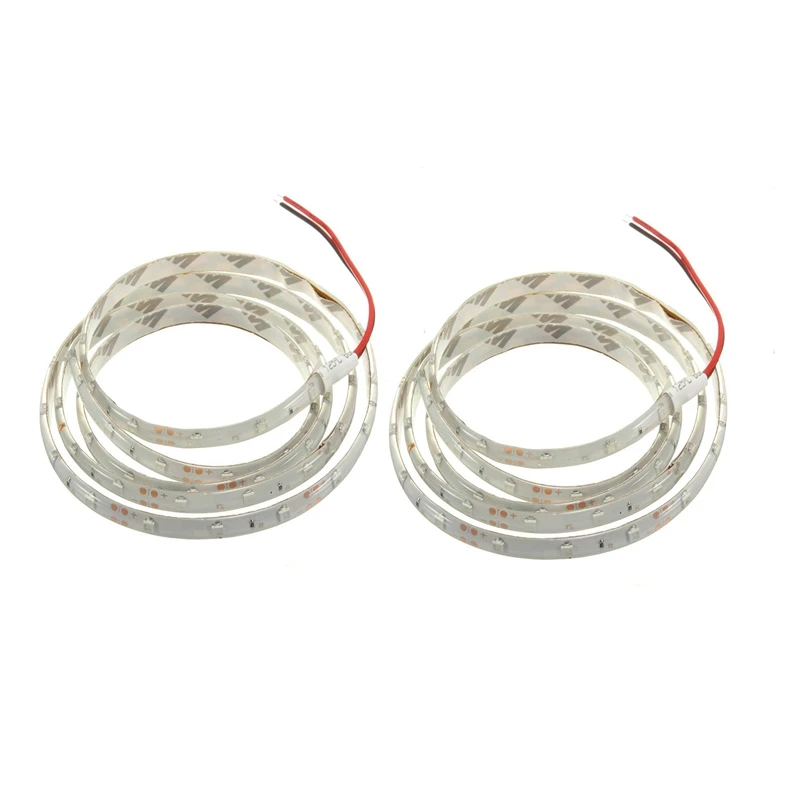 

2Pcs 1M 60-3528 SMD Waterproof LED Light Strip DC12V - Red & Blue