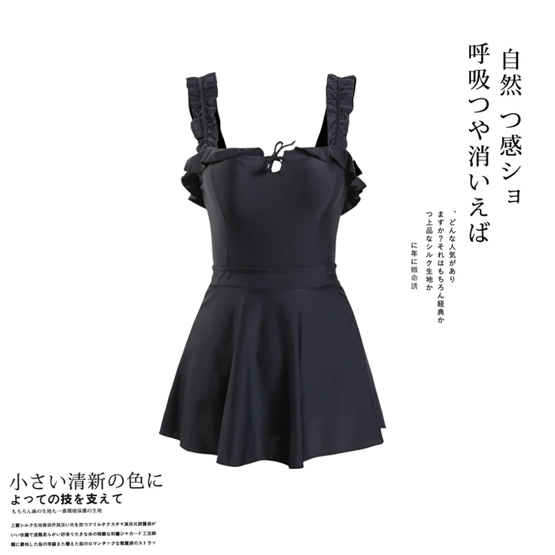 

Fashion Japanese Women Black Fairy Summer Swimsuit Lolita Girls Sukumizu Cosplay Schoolgirl Swimwear Bathing Suit Swimsuits