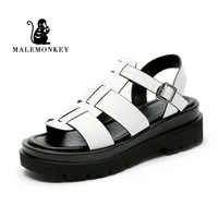 black summer women sandals 2021 casual roman style round toe ladies breathable comfortable fashion ladies sandals