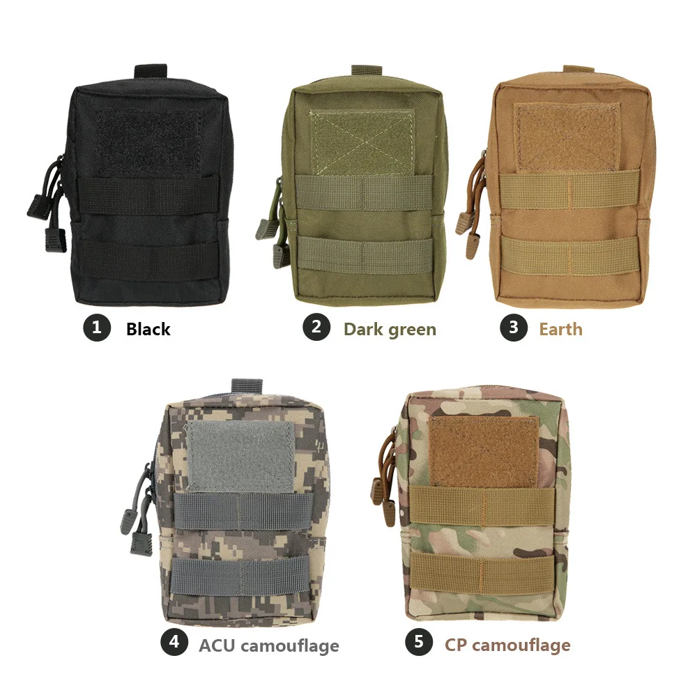 

Outdoor Commuting Bag Military Fan Attachment EDC Tool Coin Handbag Sub-bag Camo Tactical Waist Bag