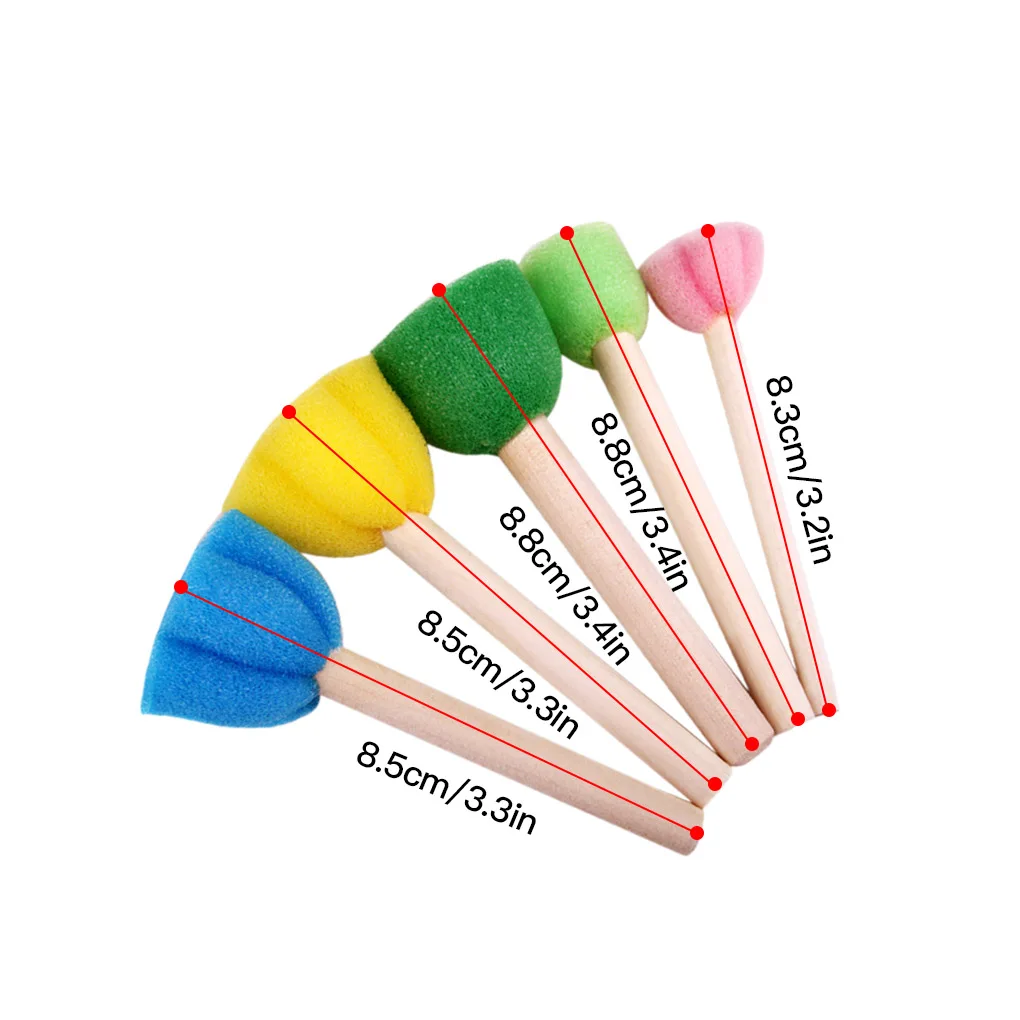 5 шт. эластичная губка для рисования детей акварель Doodle кистью штамп Детские