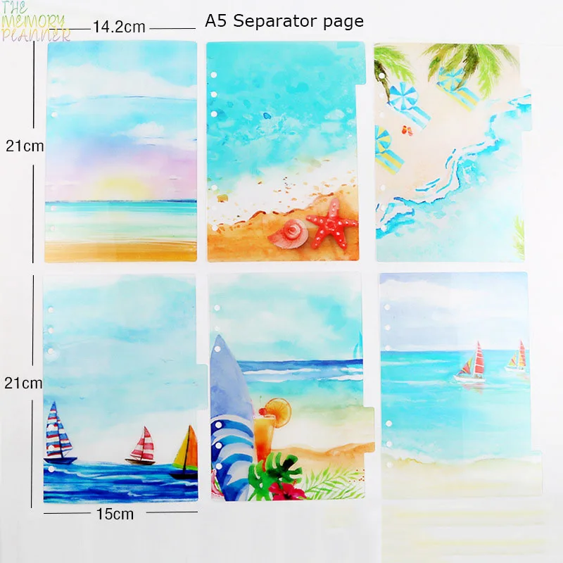 

Органайзер и память, полипропиленовый прозрачный, с индексом цвета, страница классификации, A5a6, с отрывными листами, 6 наборов