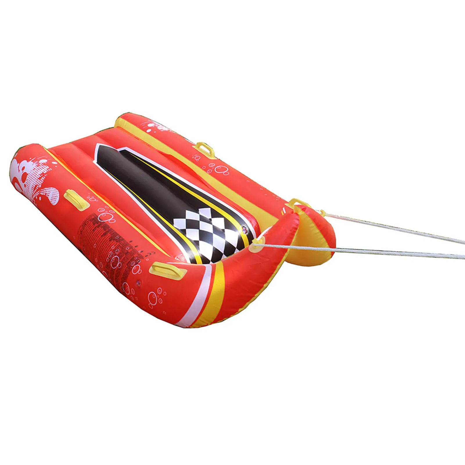 Надувные сани с ручкой большие толстые для катания на санках зимние надувные