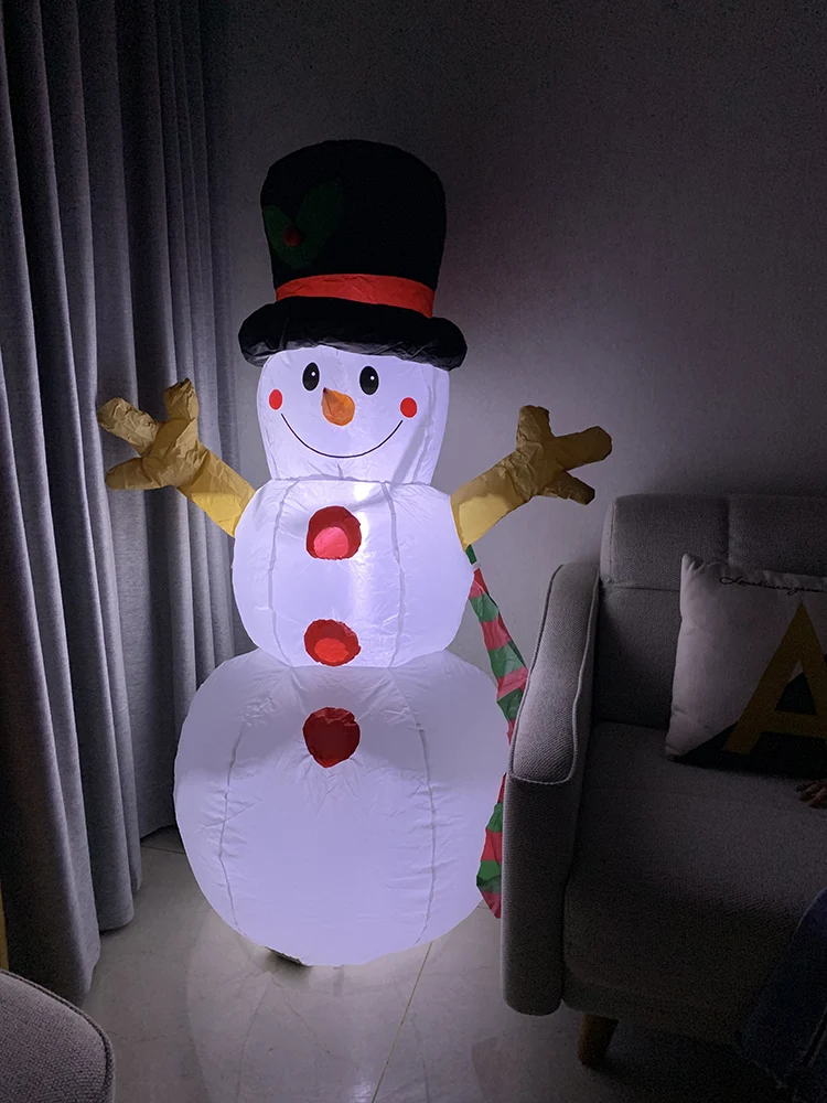 Высококачественный прекрасный надувной снеговик Санта Клаус 1 6 м рождественский