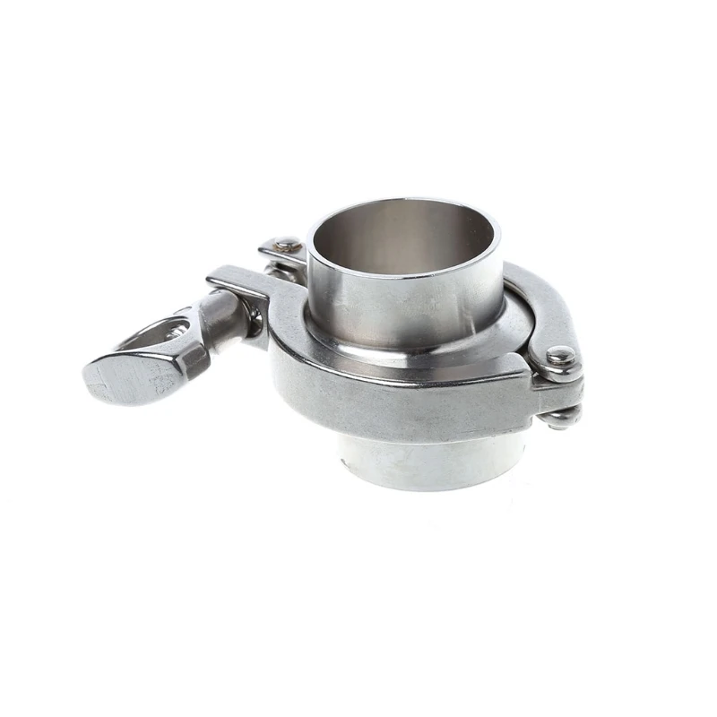 

38mm 1.5" OD Stainless Steel Sanitary Pipe Weld Ferrule + Tri Clamp + PTFE Gasket Set