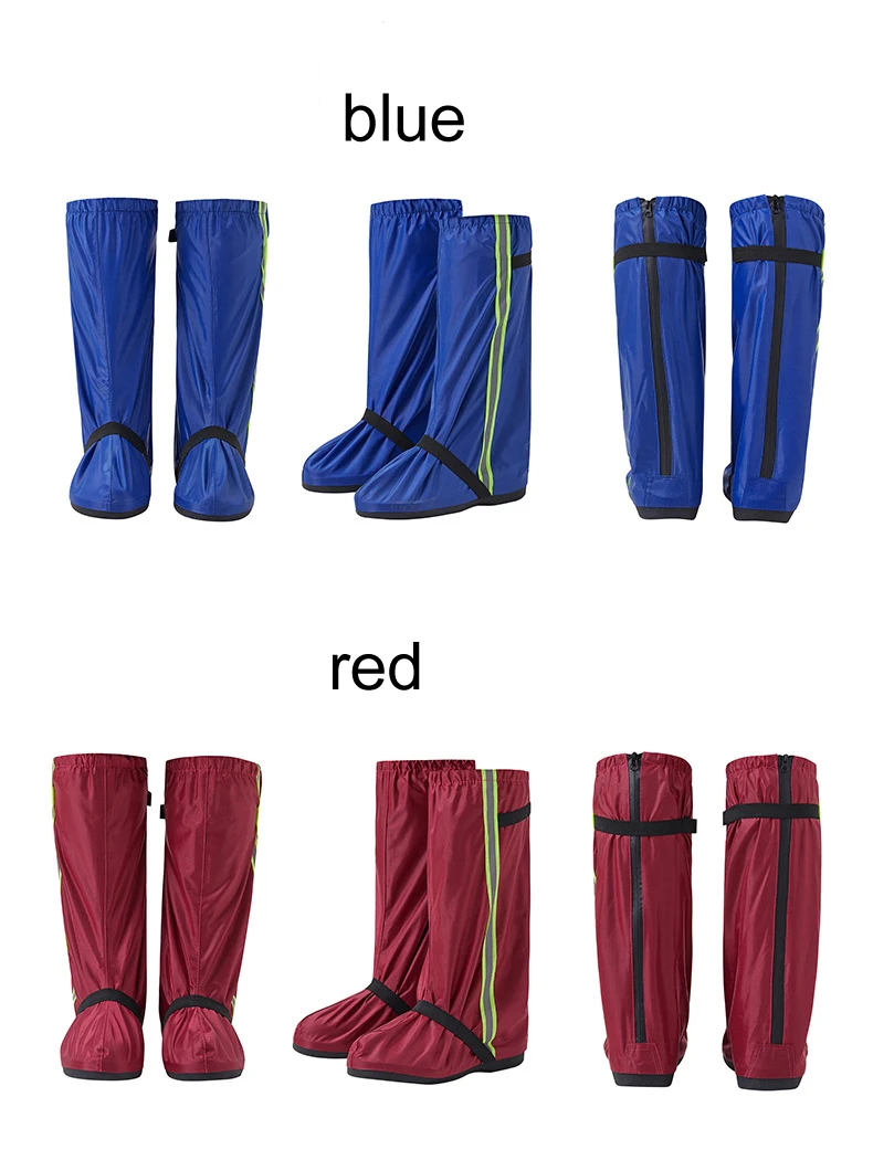 

Riding high tube waterproof shoes rainproof shoe cover thickened Oxford cloth sand proof anti slip wear resistant shoe cover