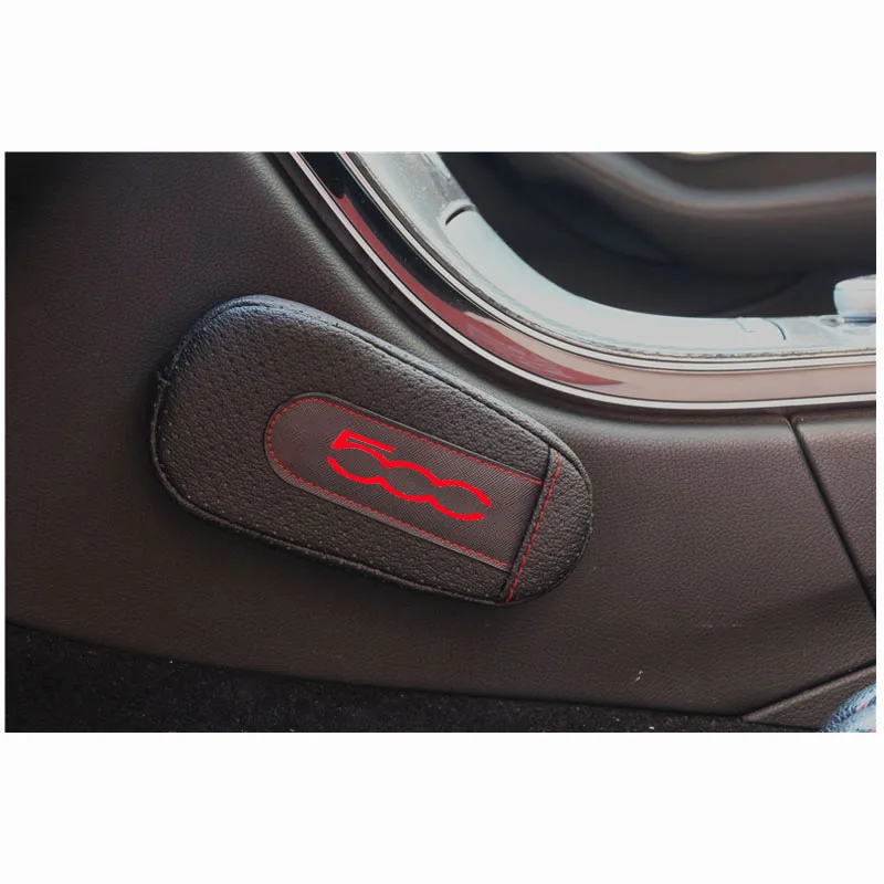 Автомобильный Стайлинг для Fiat 500 мягкая кожаная подушка ног наколенник
