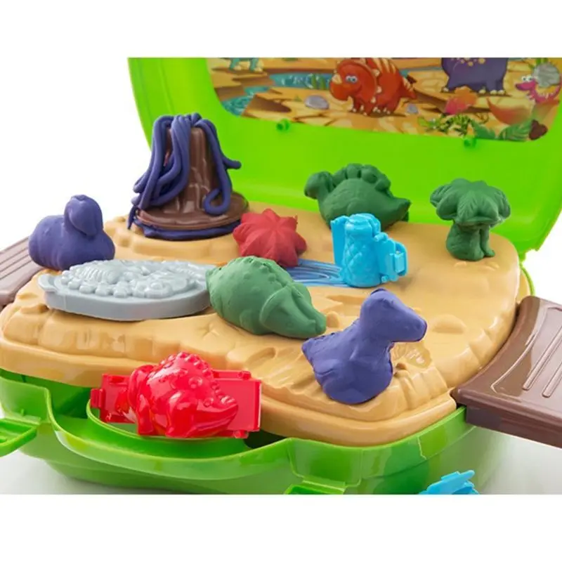 

Clay Dinosaur Toys Set Magic Modeling Clay 26 Pieces Safe & Non Toxic 3D Dinosaur Figures Kids Boys and Girls Age 3-12 Years Old