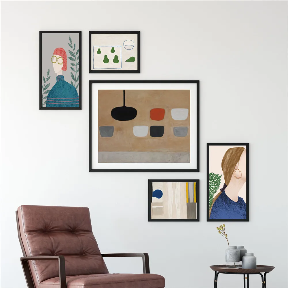 Холст постер из шелковой ткани мультфильм Современная Красота шопинг стильный