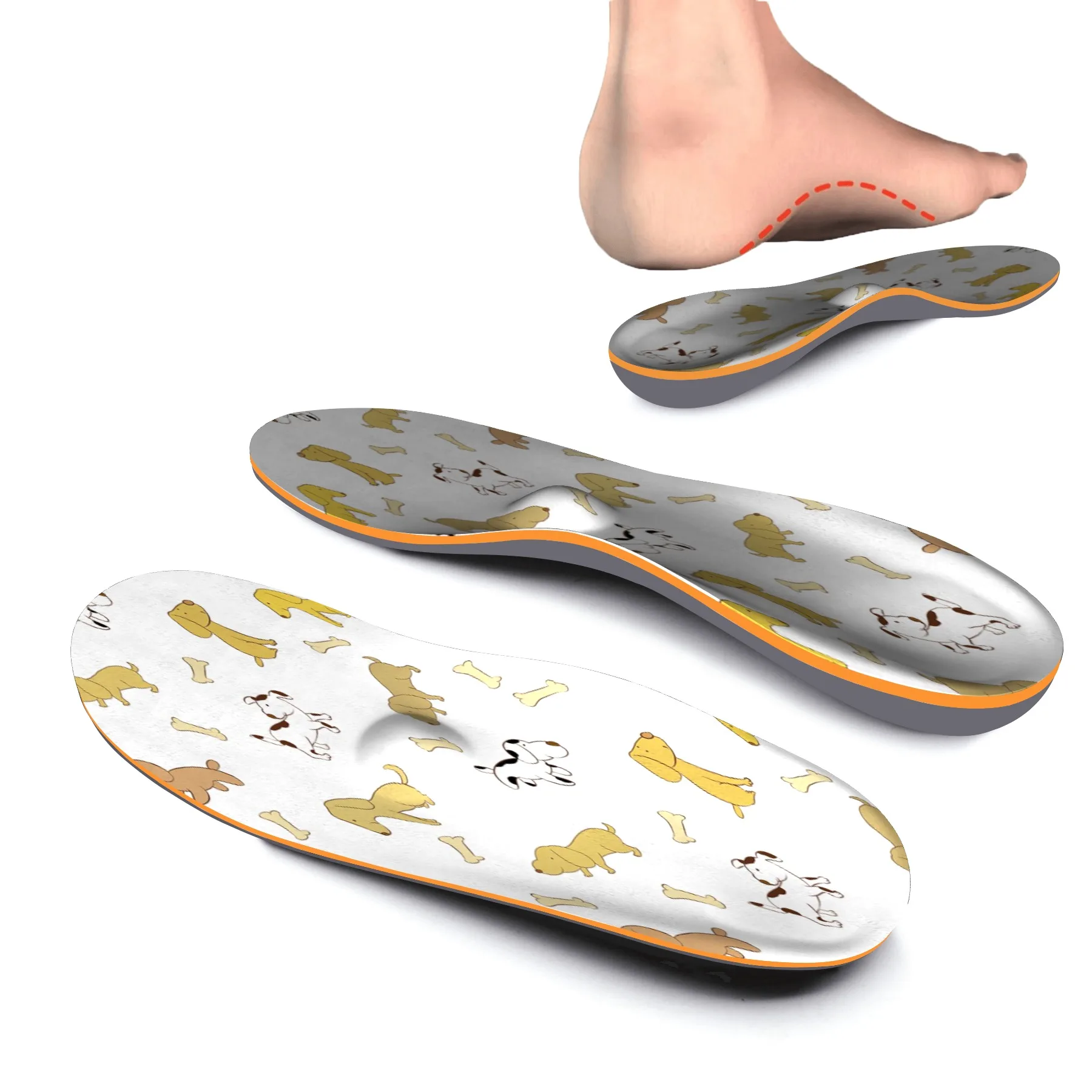 iFitna EVA Shoe Insoles Heel Pain Arch Support Insoles Foot Pain Relief for Women Men Shoe Orthotic Inserts-Plantar Fasciitis