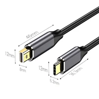 usb type c 3 1 to mini displayport cable dp 4k 60hz hdtv converter adapter for macbook huawei mate 10 sansung s8