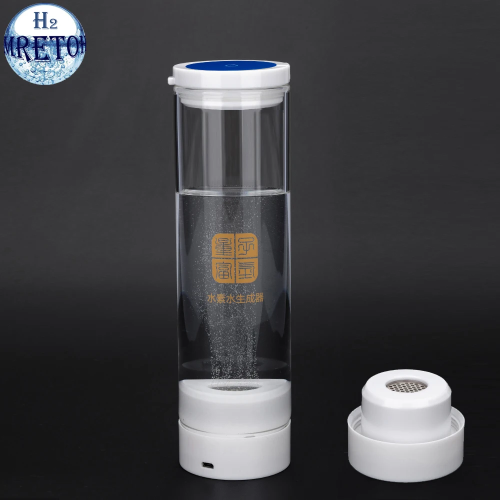 

Portable Hydrogen Water Generator Bottle ORP Alkaline Make 600ML Healthy Drinking Cup SPE PEM H2 Electrolysis Ionizer Anti-Aging