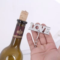 love design wine corkscrew wedding party giveaways silver love bottle opener bridal shower favors 6pcs