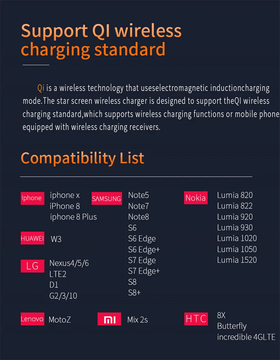 QI Galaxy G400 Настольное вертикальное Мобильное Беспроводное зарядное утройство для телефона передатчик умный чип Быстрая зарядка для: IPHONE samsung huawei