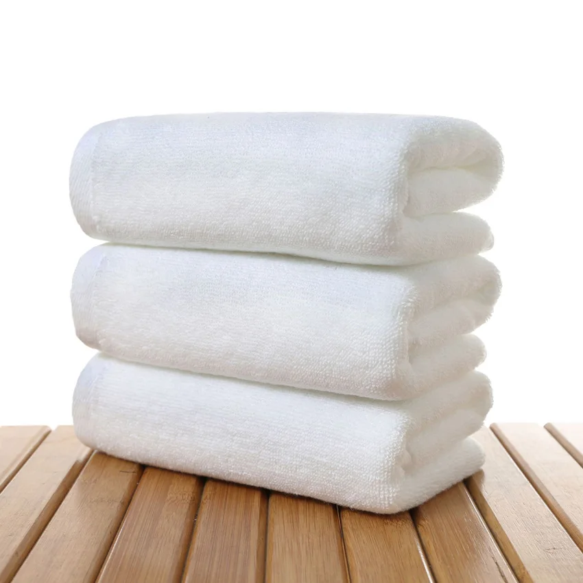 Белое Большое банное полотенце Хлопковое для душа толстое дома спа ванной лица