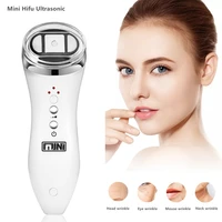 new mini hifu machine ultrasound machine rf fadiofrecuencia ems microcurrent lift firm tightening skin wrinkle skin care product