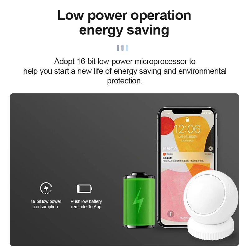 

Tuya human body PIR Motion sensor infrared motion detection sensor tuya intelligent anti-theft work with Zigbee smart home
