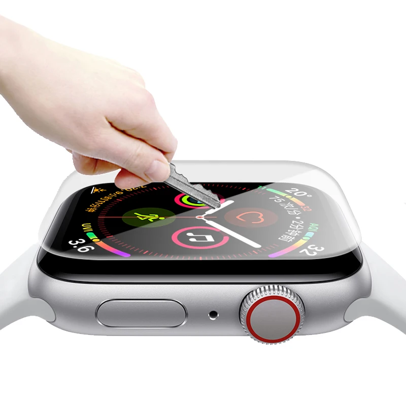 

Ремешок для apple watch 44 мм, 40 мм, 38 мм, 42 мм, Защитная пленка для экрана 10D HD, аксессуары для часов, браслет для apple watch 3, 4, 5, 6, SE
