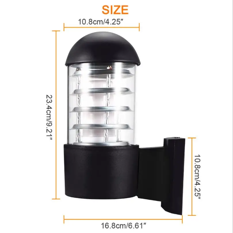 Водонепроницаемый открытый светильник ing Алюминий Стекло абажур светодиодный