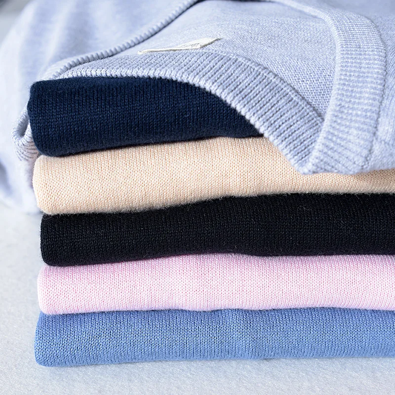 Новое поступление итальянский брендовый хлопковый свитер мужские модные синие